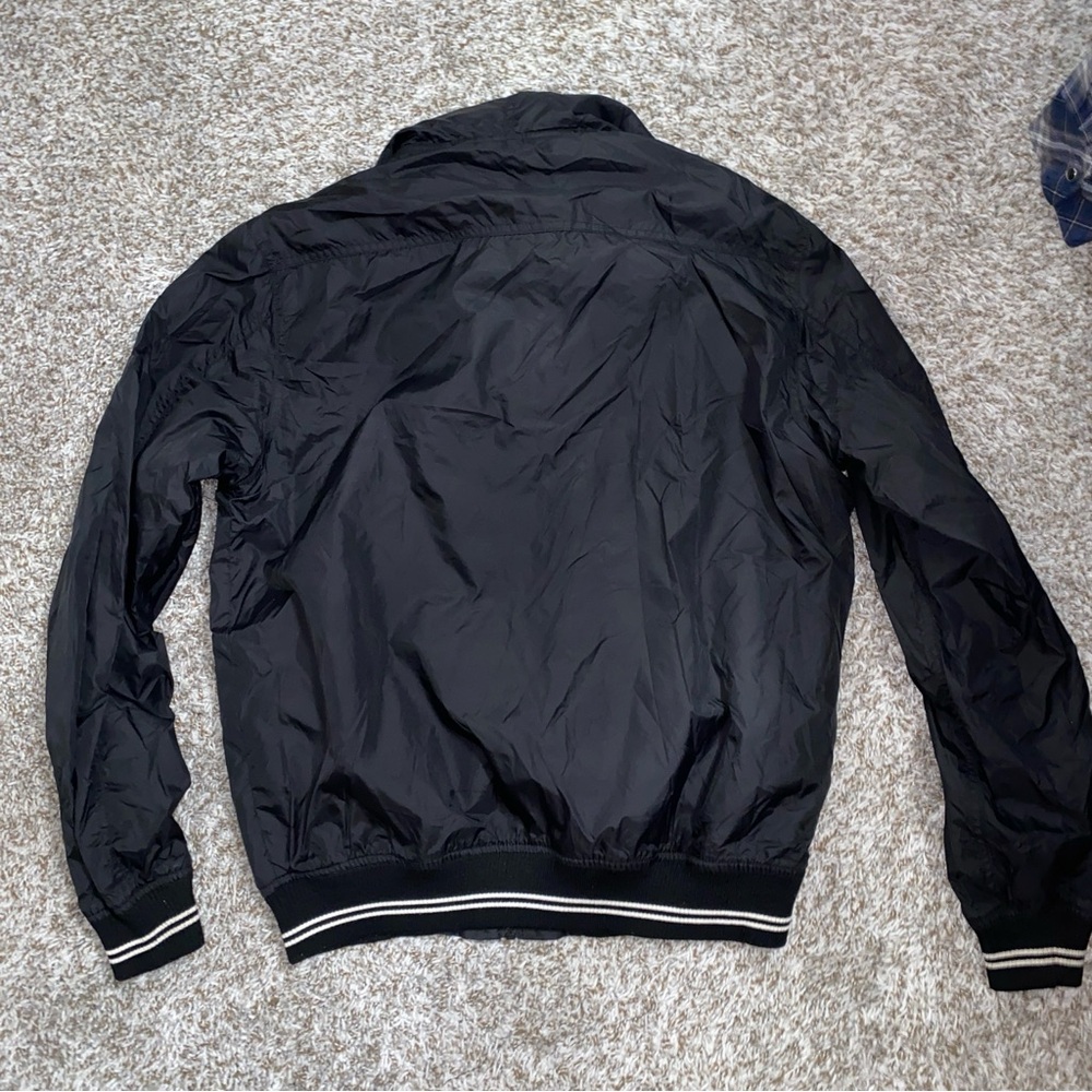 H&M Black Hooded Windbreaker Jacket - Picture 4 of 5